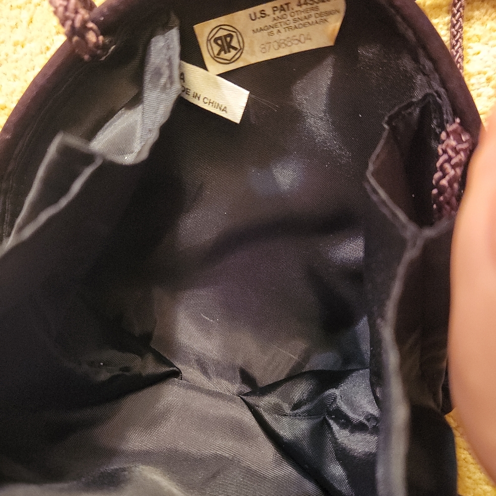 Brown Vintage Sasha Satin Handbag - Picture 3 of 4